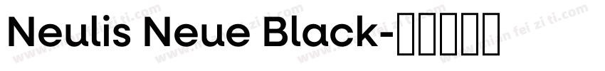 Neulis Neue Black字体转换